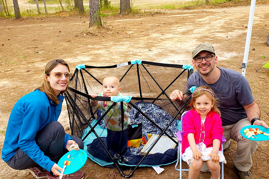 Alison Ruch's family camping